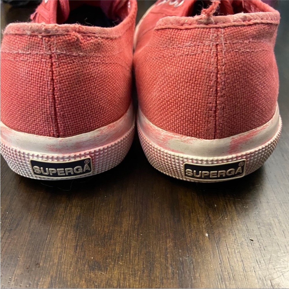 Superga Size 11 Classic Cotu Red Sneaker EUC - Picture 8 of 9